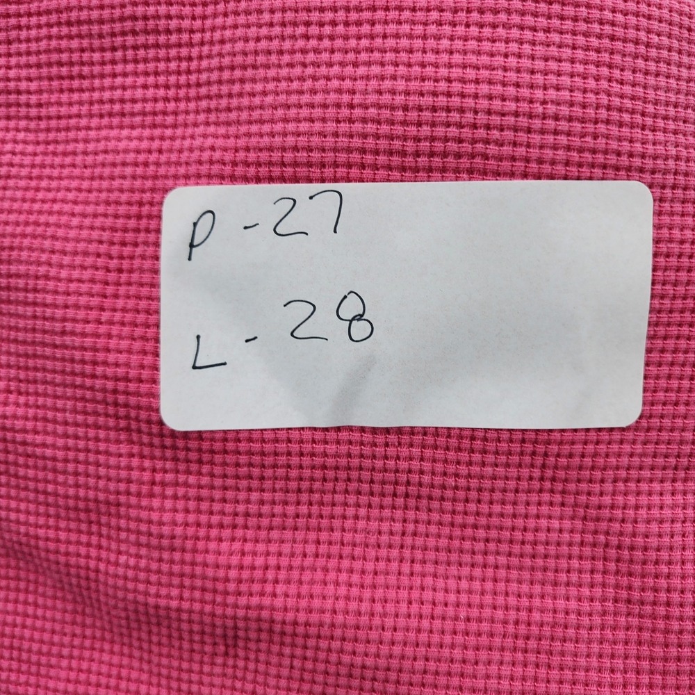 Comfrt Waffle Lounge Tee Unisex 2XL Hot Pink Oversized Cotton Knit T-Shirt. NEW - Picture 8 of 9